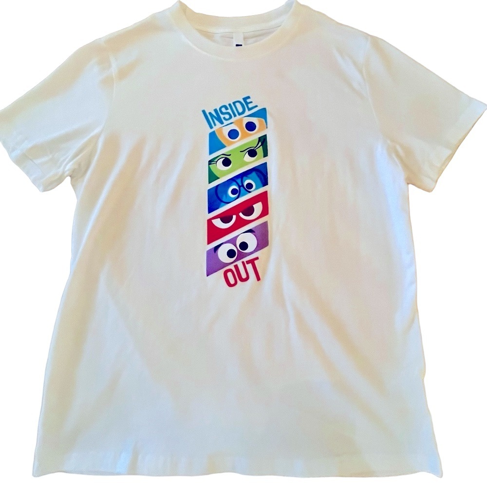 Pixar Inside Out Adult Small T-Shirt - White